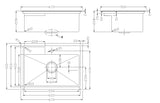 TURBO ITALIA SUS 304 Kitchen Sink TS672BK