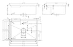 TURBO ITALIA SUS 304 Kitchen Sink TS672SS