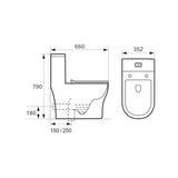 AALTO AL8090 DOUBLE VORTEX WATER CLOSET