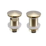 Mushroom Head Pop-Up Waste - Brushed Gold