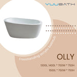 YUUBATH Free Standing Bathtub OLLY