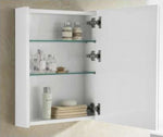 ZAFFIRO VANITY SET 304 SUS GLOSS WHITE Basin Cabinet & Mirror Cabinet - Single Door