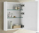 ZAFFIRO VANITY SET 304 SUS GLOSS WHITE Basin Cabinet & Mirror Cabinet - Single Door