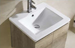 ZAFFIRO VANITY SET 304 SUS LIGHT WOOD Basin Cabinet & Mirror Cabinet - Couple Door