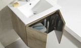 ZAFFIRO VANITY SET 304 SUS LIGHT WOOD Basin Cabinet & Mirror Cabinet - Couple Door