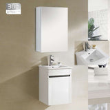 ZAFFIRO VANITY SET 304 SUS GLOSS WHITE Basin Cabinet & Mirror Cabinet - Single Door