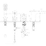 3 HOLE BATHT MIXER 6298W
