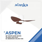 ALASKA DC Ceiling Fan ASPEN III 38"