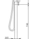FLOOR MOUNTED BATH FILLER 1005G