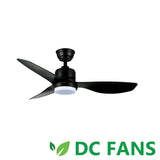 ACORN CEILING FAN WITH LIGHT INTAGLIO DC-159