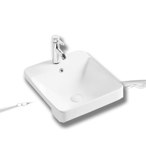 FLO SEMI RECESS WASH BASIN K492B