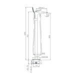 FLOOR MOUNTED BATH FILLER 8798-2