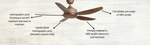 CRESTAR Smart Ceiling Fan with Remote Control