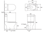 KOHLER Two Piece Water Closet Odeon Up