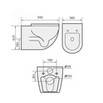 MAGNUM Turbo Tornado Wall Hung Water Closet WC 905