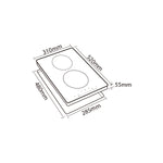 MÖWE 30cm - 2 Zone Wi-Fi Induction Hob MW238I