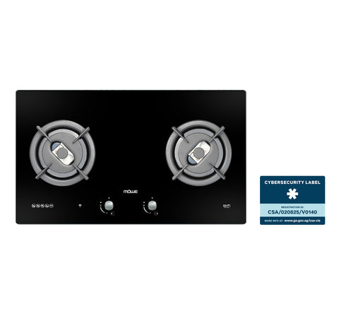 MÖWE 78cm 2 Burners Wi-Fi Glass Hob MW270G