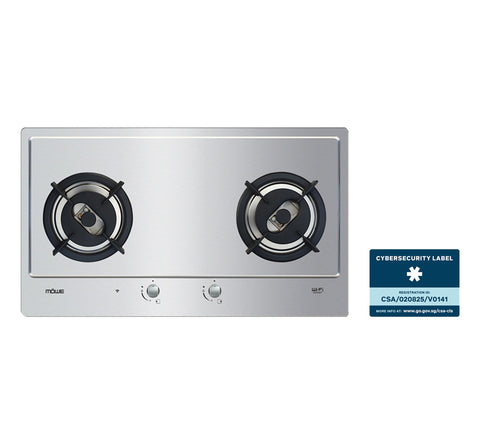 MÖWE 78cm 2 Burners Wi-Fi Stainless Steel Hob MW270S