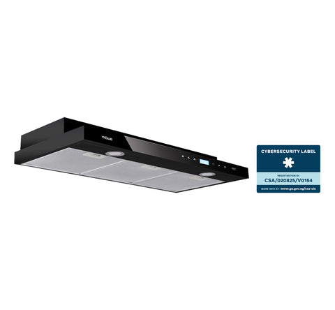 MÖWE 90cm Wi-Fi Black Color Slim Hood MW980B