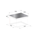 MAYER 75cm 2 Zone Induction Hob MM75IH