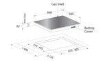 MAYER 86cm 2 Burner Stainless Steel Gas Hob MMSS882HI