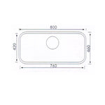MONIC Undermount Kitchen Sink U-800