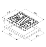 TEKA Cooker Gas Hob EX 70.1 3G