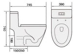 TIARA Tornado One Piece Water Closet WC 918