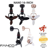 FANCO Wall Fan Tristar Nano 16"