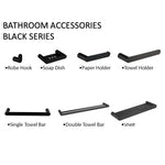 BATHROOM ACCESSORIES BLACK SERIES180B