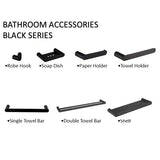 BATHROOM ACCESSORIES BLACK SERIES180B