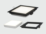 DOWNLIGHT Square White 9815 4"