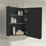 ZAFFIRO VANITY SET 304 SUS MATT BLACK Basin Cabinet & Mirror Cabinet - Couple Door