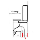 TIARA Rimless Two Piece Water Closet WC 535