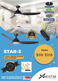 BESTAR Ceiling Fan STAR-3