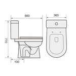 TIARA Washdown Two Piece Water Closet WC 228 (DISCONTINUED)