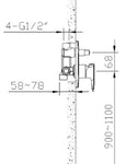 SHOWER MIXER (Concealed) W0298-2