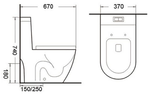 TIARA Rimless Two Piece Water Closet WC 538