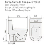 MAGNUM Turbo Tornado One Piece Water Closet WC 935
