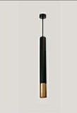 PENDANT LIGHT (Black with Gold Tube) HL-6050