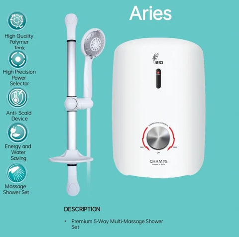 CHAMPS Instant Water Heater Aries
