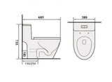 MAGNUM Turbo Tornado One Piece Water Closet WC 928