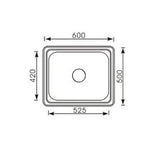 MONIC Insert Kitchen Sink i-600