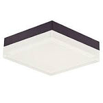 CEILING LIGHT (Frameless Black Square) Black S718