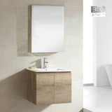 ZAFFIRO VANITY SET 304 SUS LIGHT WOOD Basin Cabinet & Mirror Cabinet - Couple Door