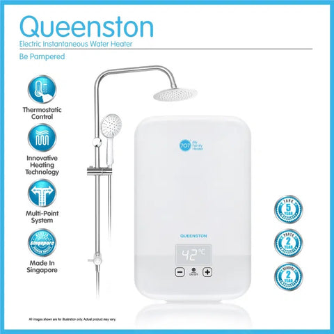 707 INSTANT HEATER WITH RAIN SHOWER Queenston