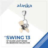 ALASKA DC Corner Ceiling Fan Swing 13"
