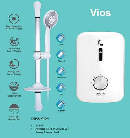CHAMPS Instant Water Heater Vios