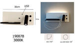 WALL LIGHT with Phone Holder and USB Pot 19087B